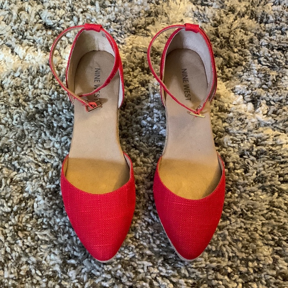 Nine West Red Espadrilles